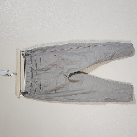 Anthropologie Hei Hei Pull On Beachy Cotton Tapered Casual Pants Grey Size XS - Picture 5 of 10